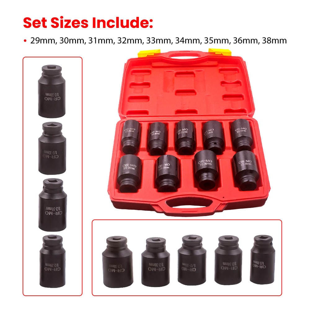 Impact Socket Wrench Hex Socket 29 to 38 mm