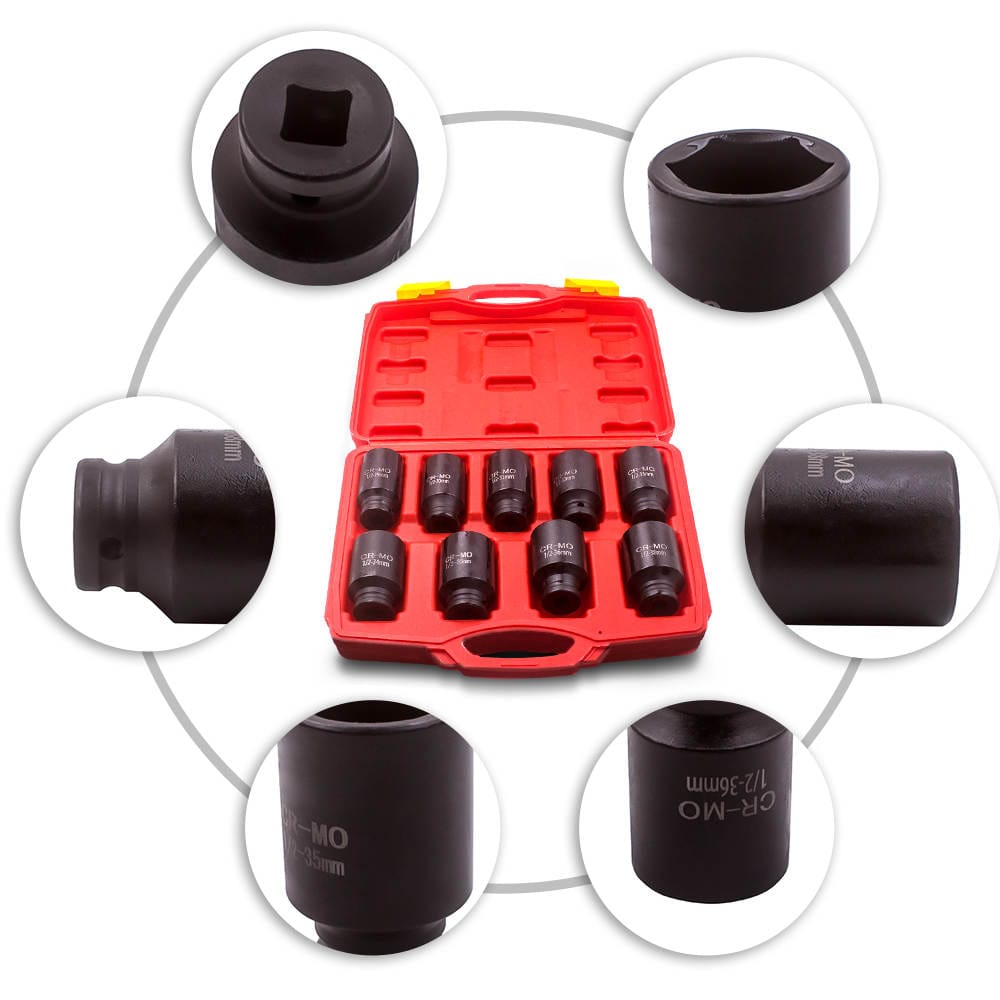 Impact Socket Wrench Hex Socket 29 to 38 mm