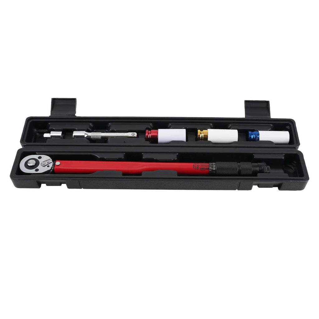 Torque wrench 40Cr ±4% with 3 special sockets 17/19/21mm and transport box