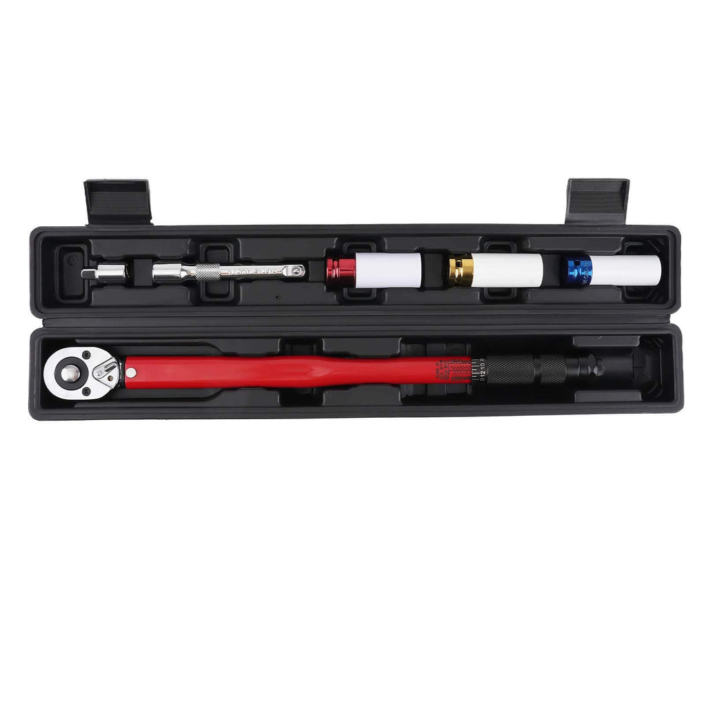 Torque wrench 40Cr ±4% with 3 special sockets 17/19/21mm and transport box