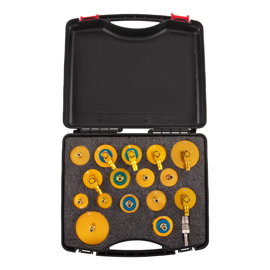 17x Brake Master Cylinder Bleed Adapters Set Brake Fluid Bleeder Adapter Kit
