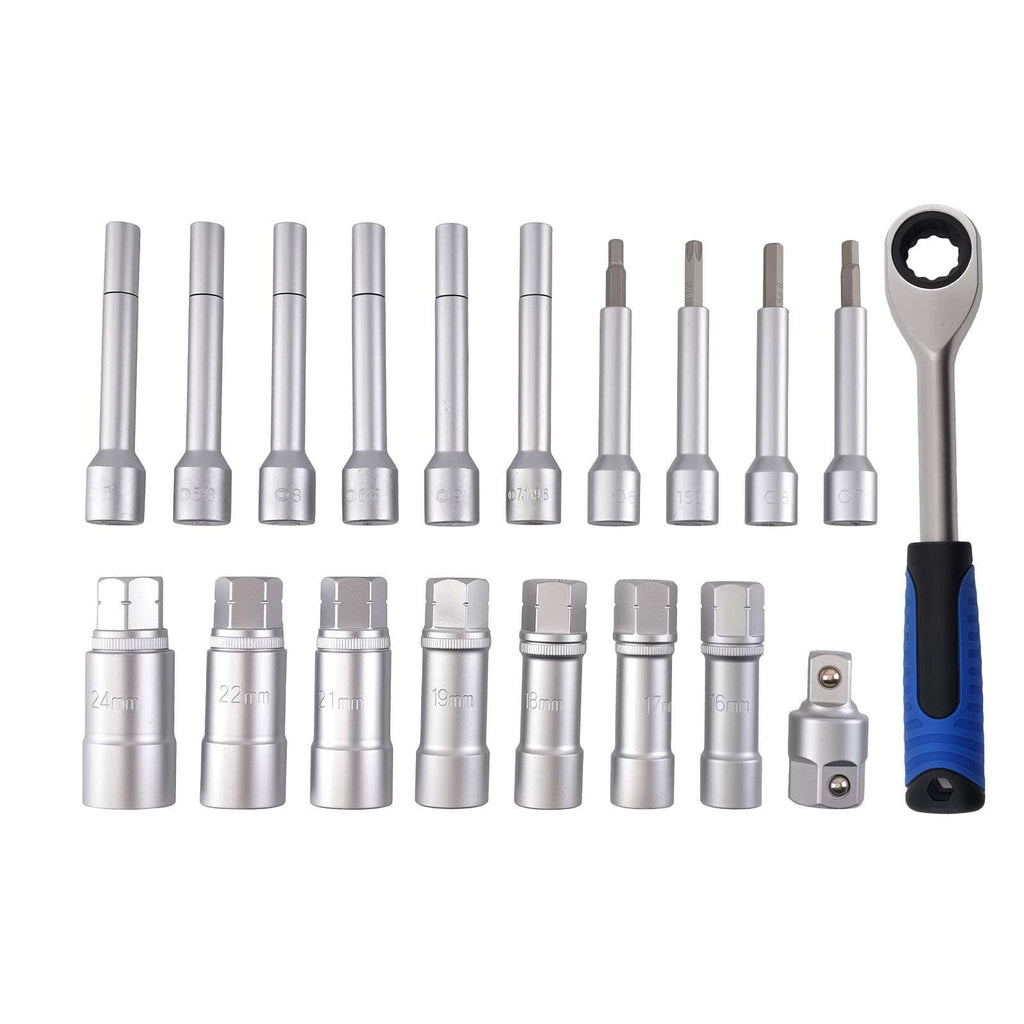 Damper Disassembly Kit for Car Shock Absorber Service 15-piece 50bv30