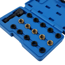 Load image into Gallery viewer, 16 Pcs Spark Plug Thread Repair Kit M14 Universal Tap 45# Steel