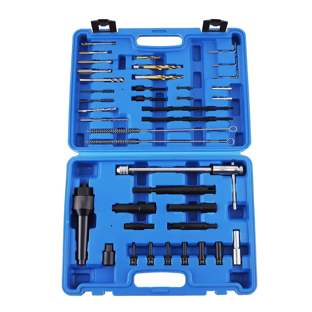 Diesel Glow Plug Removal Tool Set for M8 M10 with Drill Holding Adapter T-Handle