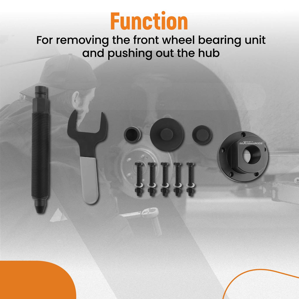 10x Wheel Bearing Removal Tool Puller Wheel Hub for Hub suitable for Ford Transit