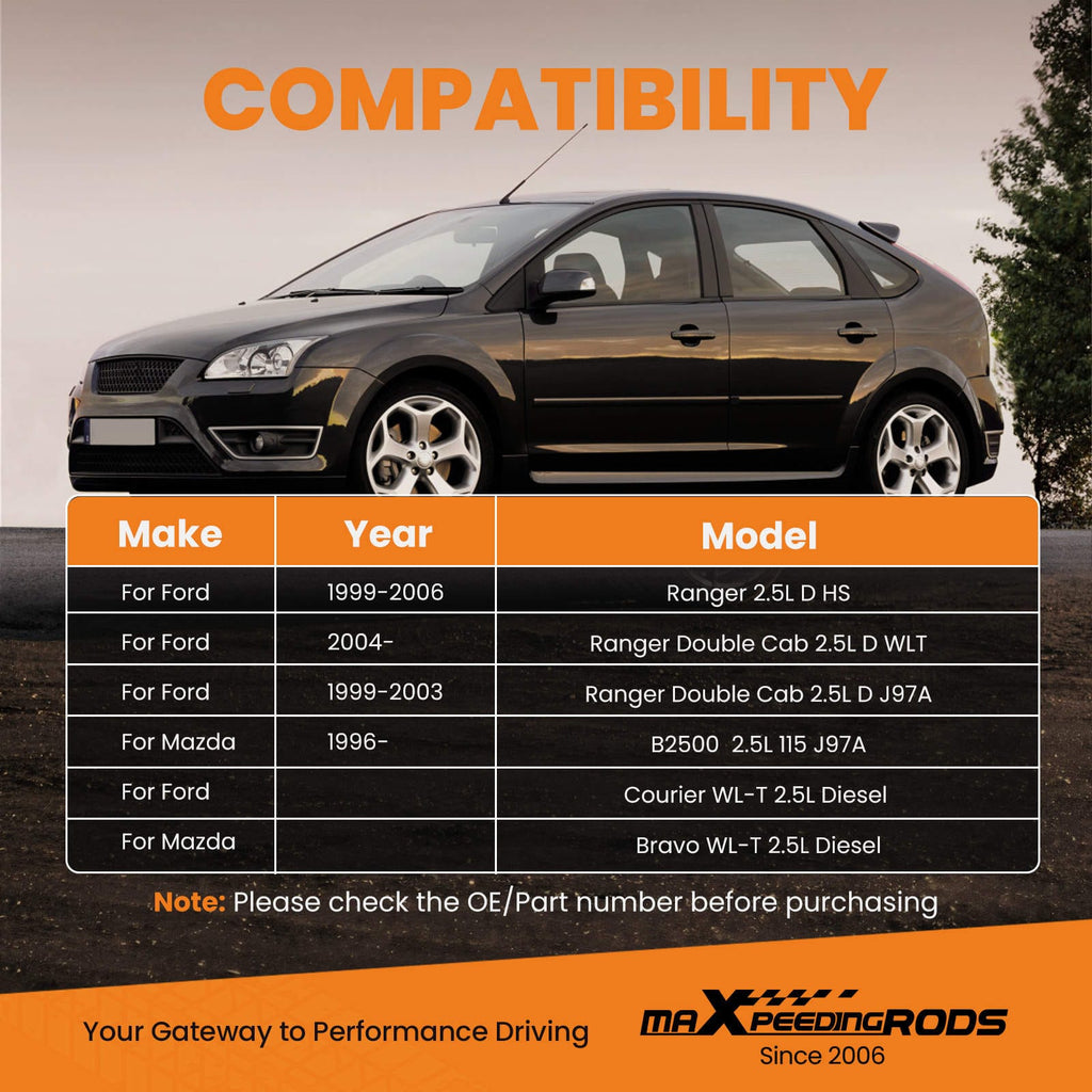 RHF5 Turbo suitable for Ford Ranger Double Cab suitable for Mazda B2500 VJ26 2.5L from 1996