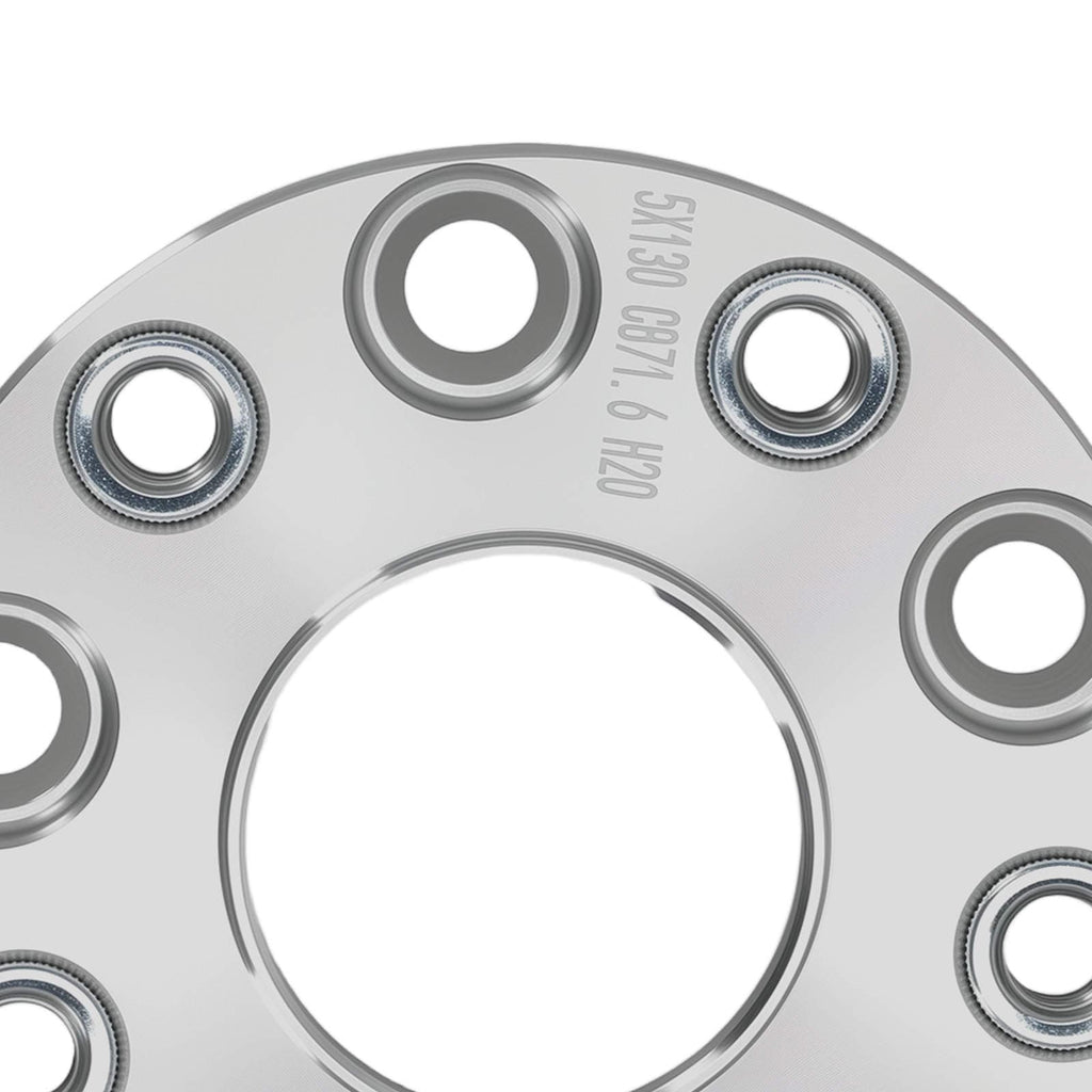 2x 20mm Spacers 5x130 71.6 suitable for Porsche Boxster Cayman 911 Cayenne