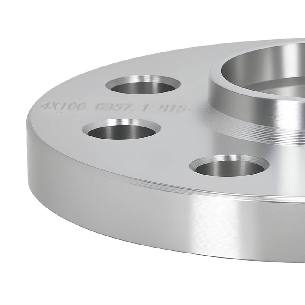 2 pieces 15mm Spacers suitable for BMW E30 E21 4x100 57.1mm CB Hub Centric Alloy