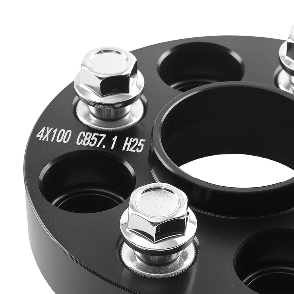 2x 25mm Spacers 4x100 57.1mm suitable for Skoda Citigo suitable for VW UP suitable for Seat Mii Arosa