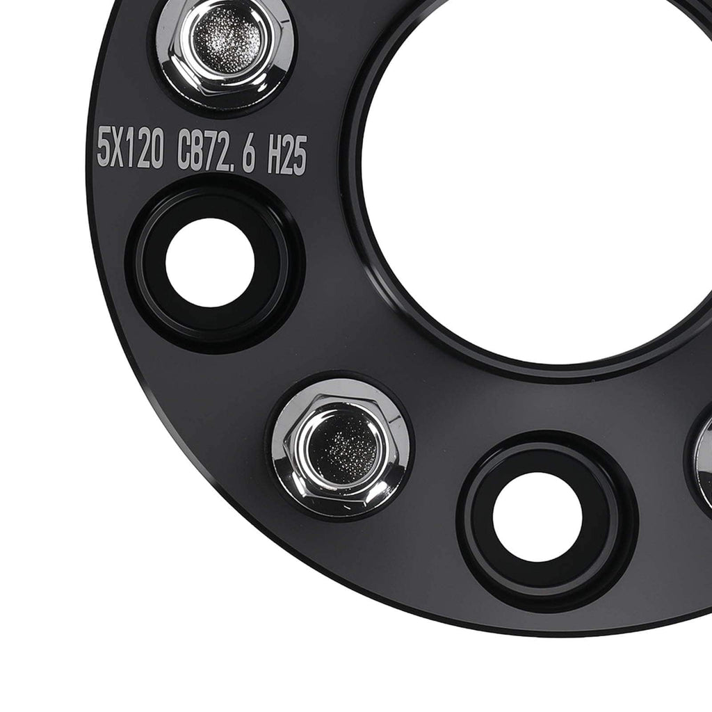 25mm spacers suitable for BMW 1/3/5 Series 5x120 M12x1.5 Aluminum + Bolts