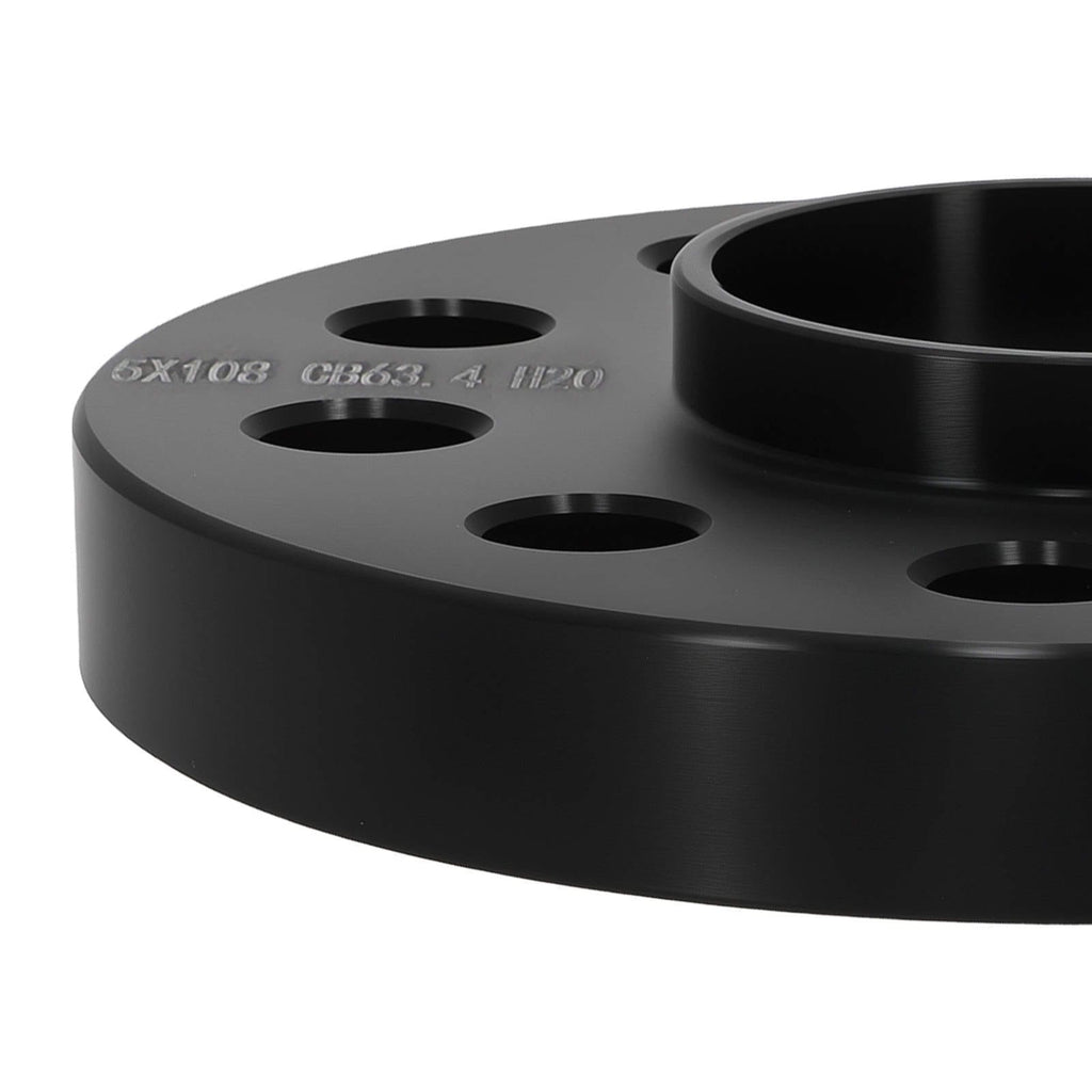 20mm 6061-T6 Aluminum Spacers suitable for Volvo 5x108 M14x1.5 63.4mm Diameter