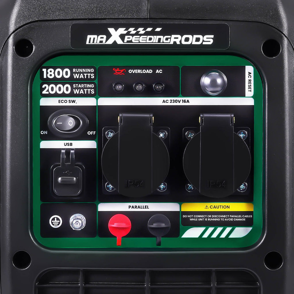 2KW 18kg Portable Inverter Generator 58dB 2x230V 2XUSB