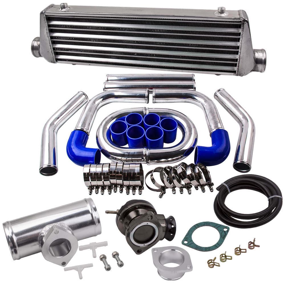 2.5 Universal for Mount Intercooler 550x180x65mm + Piping Kit Blow Off Valve