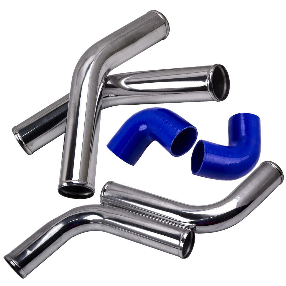 Universal Turbo Intercooler 27x7x2.52.5 Aluminum Pipe and Couplers Kit