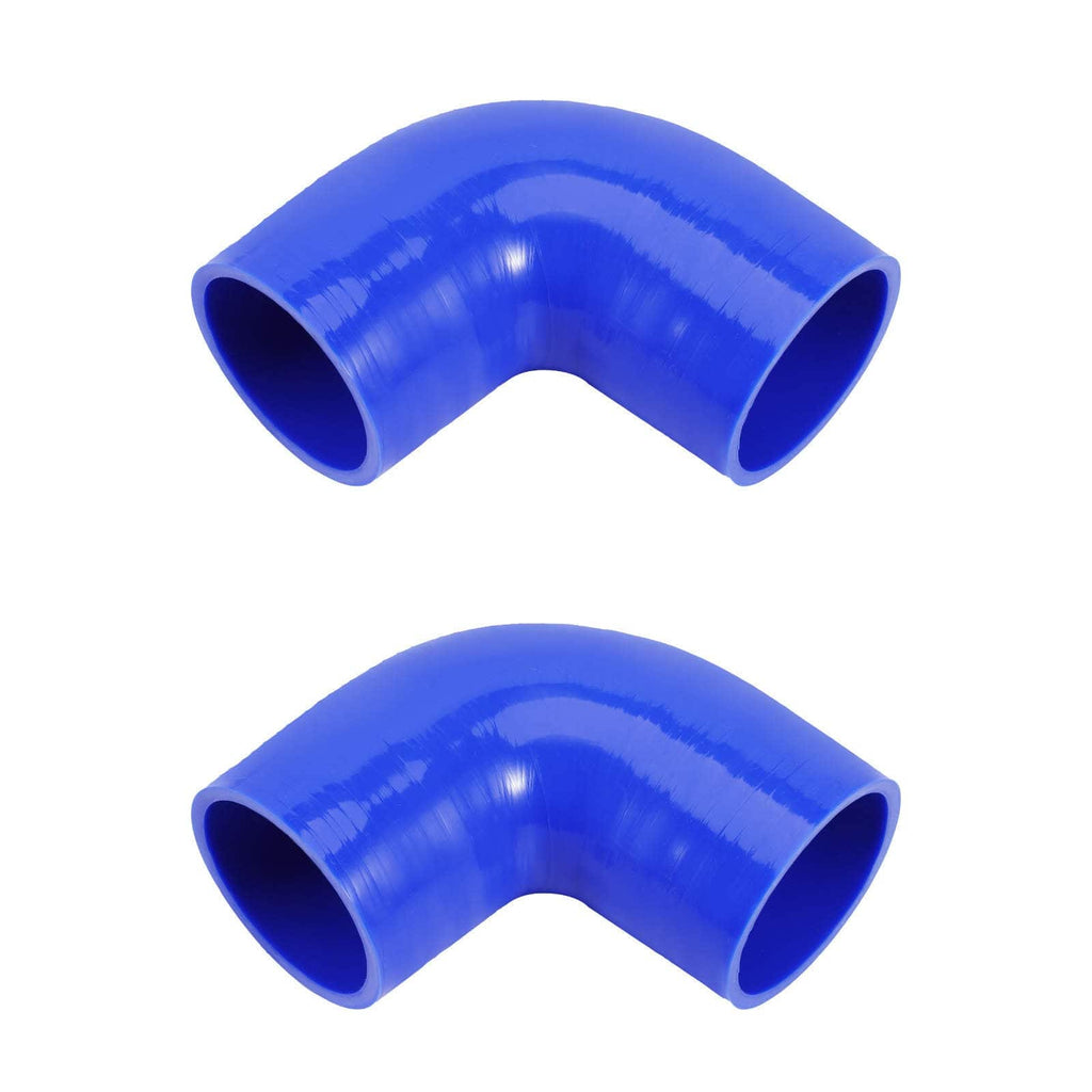 Universal 600x300x76mm Intercooler Black + 3 76mm Intercooler Piping Pipe Kit