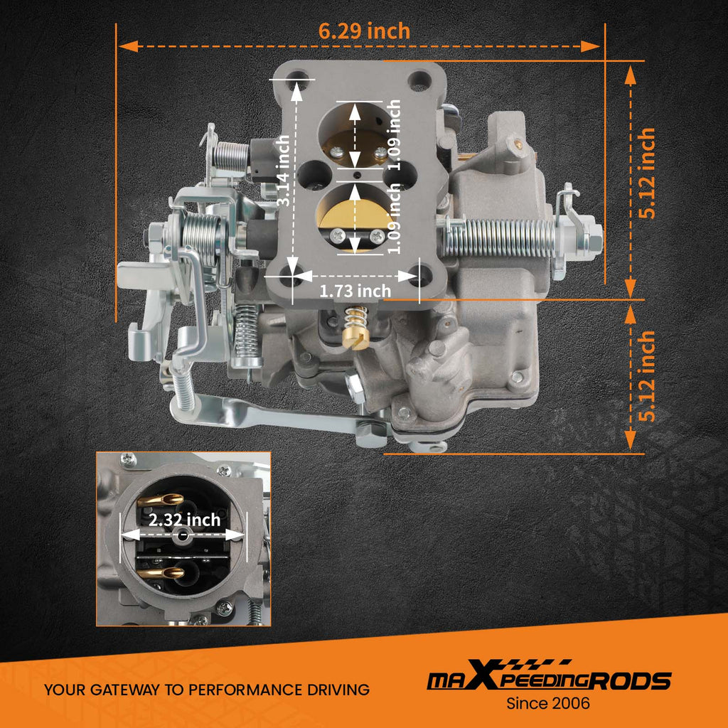 Carburetor suitable for Toyota Carburetor 3K 4K suitable for Corolla Lite Forklift 21100-24034/ 35/45