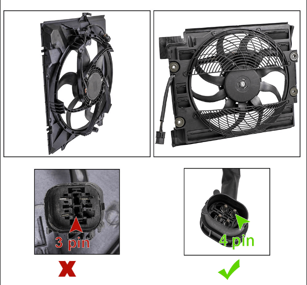 Radiator Fan Motor RF Suitable for BMW 5 Series E39 1995-2004