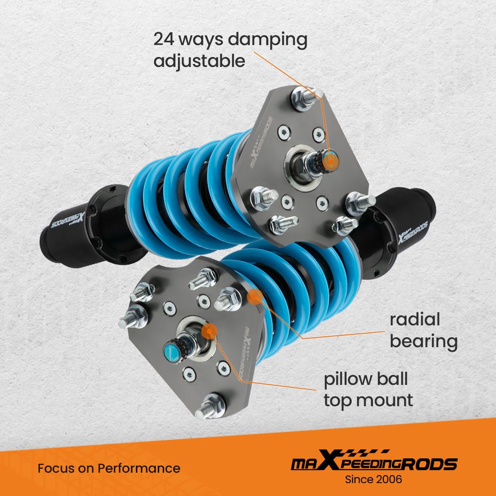 MaXpeedingrods Coilover Suspension compatible with Honda Prelude BB1 BB2 1992-1996 BB6 BB8 96-00