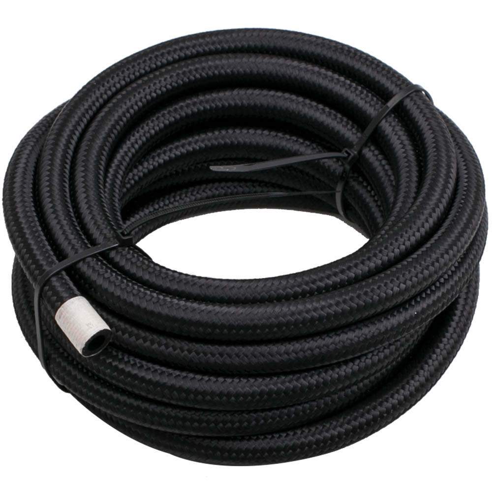 6M 20FT AN6 AN-6 Nylon Steel Braided Oil Fuel Line Hose End Fitting Adapter Kit