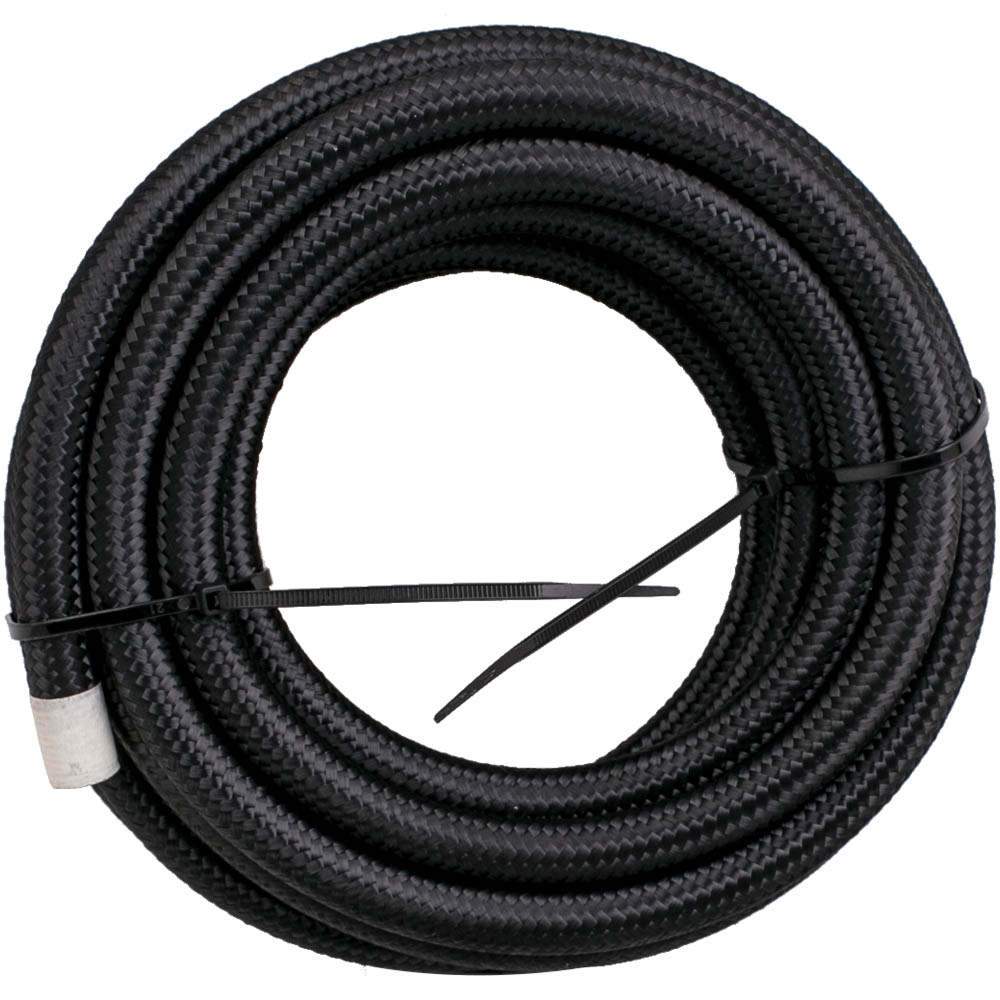6M 20FT AN6 AN-6 Nylon Steel Braided Oil Fuel Line Hose End Fitting Adapter Kit