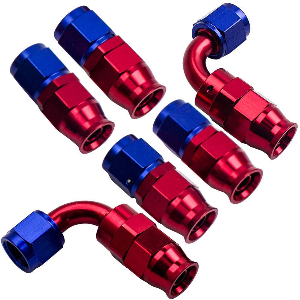 20FT AN6 Stainless Steel PTFE E85 Fuel Line Hose + Swivel Fitting Hose End Kit
