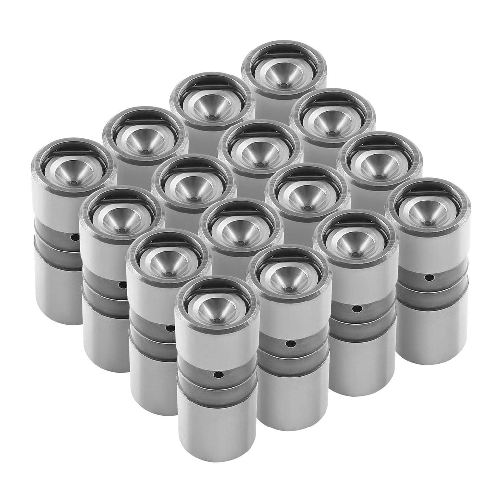 16x hydraulic flat tappet lifters compatible with Chevrolet/GMC Small Block and Big Block 283-454 up to 1990
