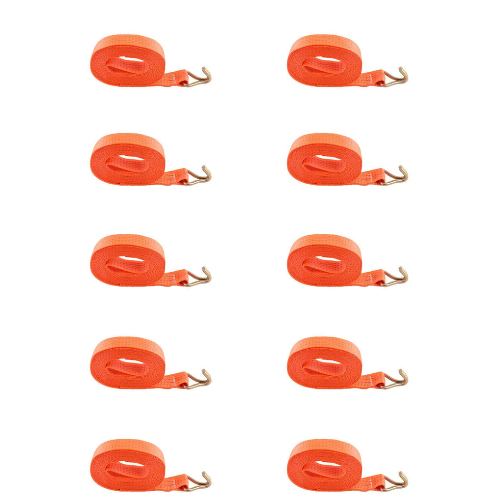 10x Lashing Strap Tie-Down Straps 8m 5t (2500/ 5000 daN, KG) Two-Piece 50mm