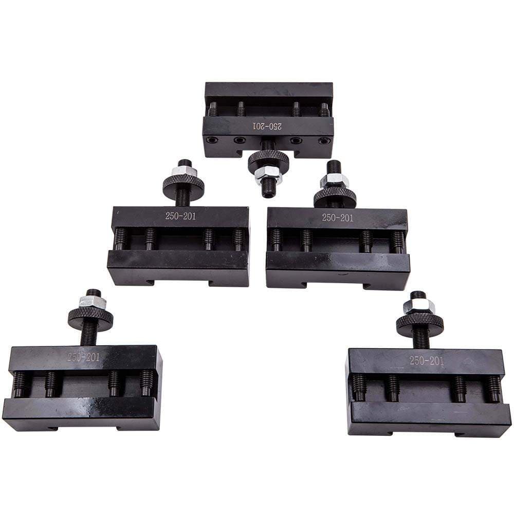5 Pcs Quick Change Turning & Facing Lathe Tool Post Holder 250-201 New