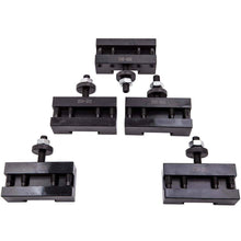 Load image into Gallery viewer, 5 Pcs Quick Change Turning &amp; Facing Lathe Tool Post Holder 250-201 New
