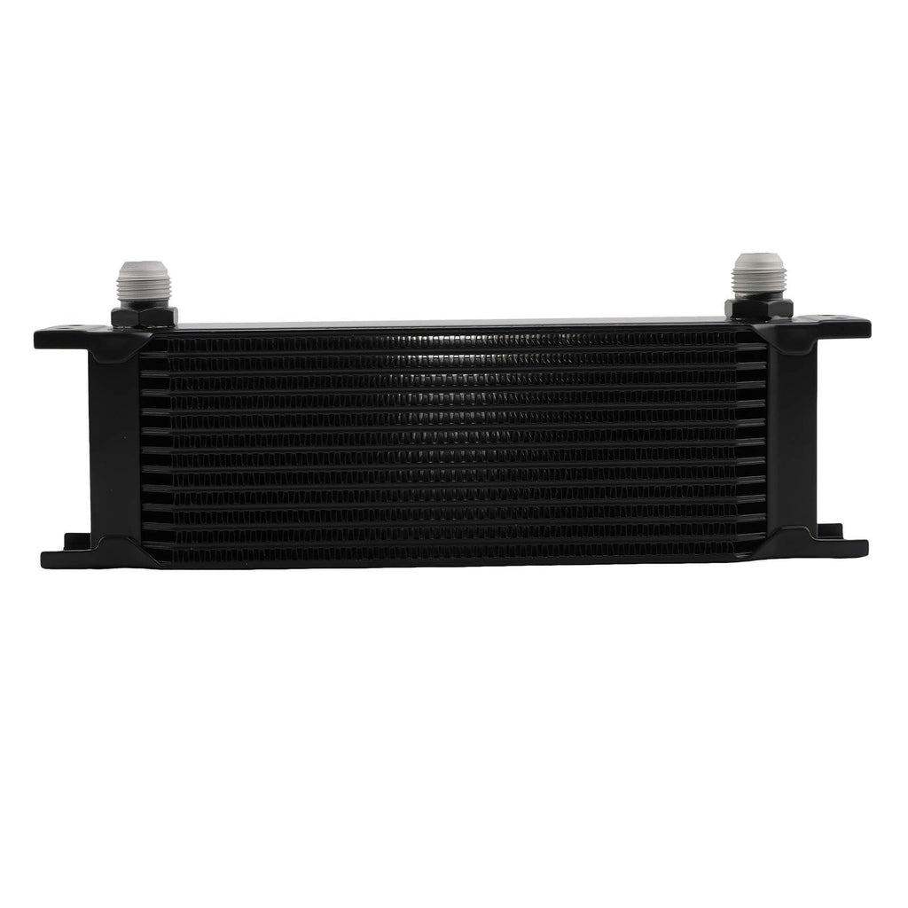 AN10 Universal 10 Row Engine Oil Cooler + Oil Lines Oil Filter Adapter Hose Kit