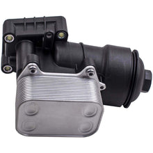Load image into Gallery viewer, Oil Cooler Filter Housing Cap + Gasket suitable for Audi A1 A4 A5 suitable for VW Golf Sharan