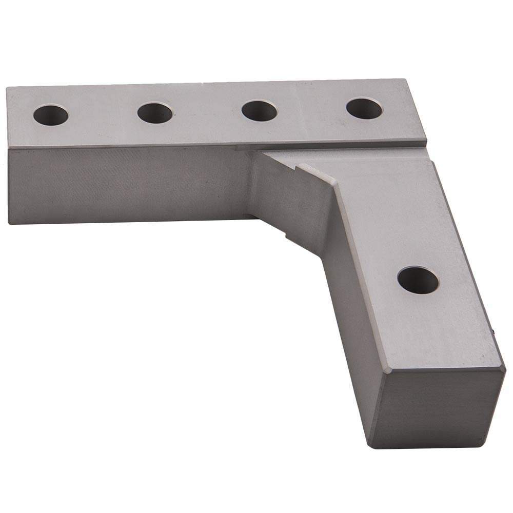 Adjustable Aluminum Mount Double Ball Hitch 2" Receiver Hook and Trailer Tow Lock