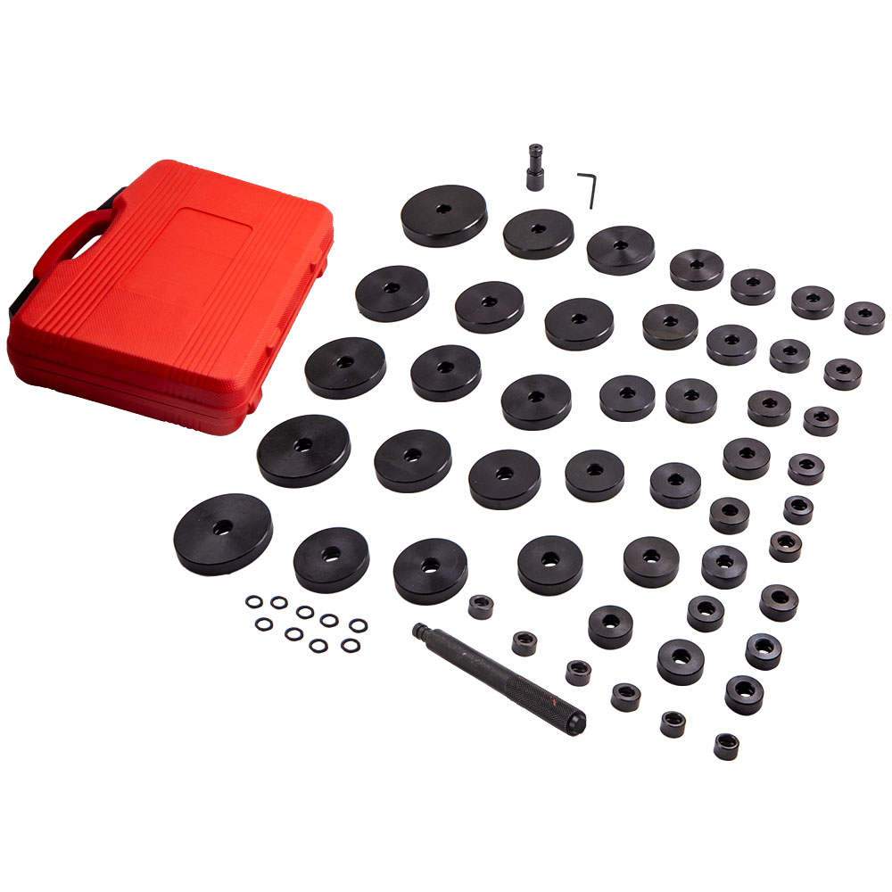 52 Pcs Bush Seal Driver Bush Bearing Press Tool Kit Set Race Removal Tool Puller