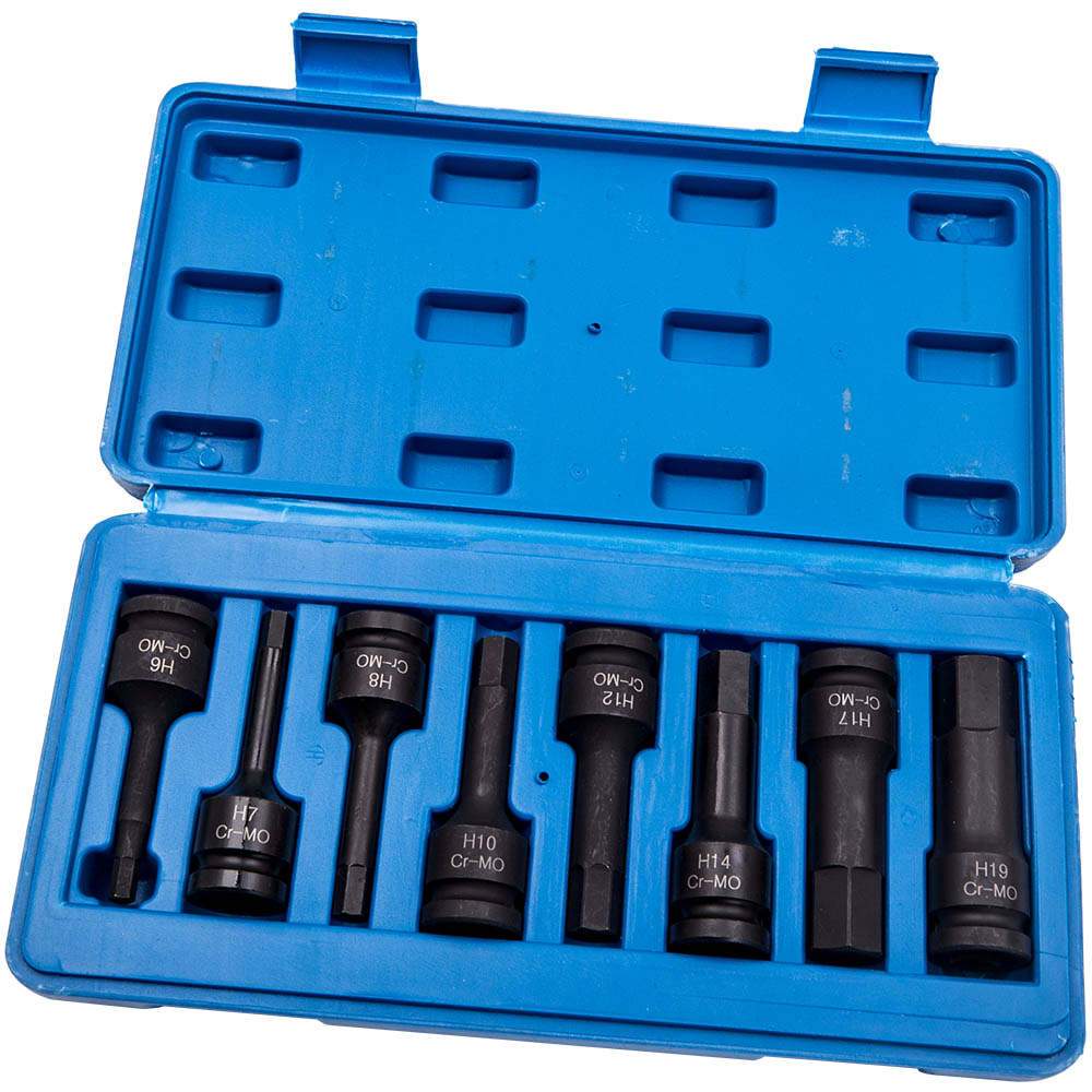 1/2 Inch Impact SAE Standard Size Hex Allen Bit Socket Drive Tool Wrench