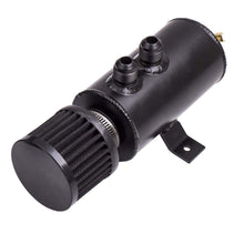 Load image into Gallery viewer, 0.75L Aluminum Oil Catch Can with Air Filter + AN10 Hose Fittings
