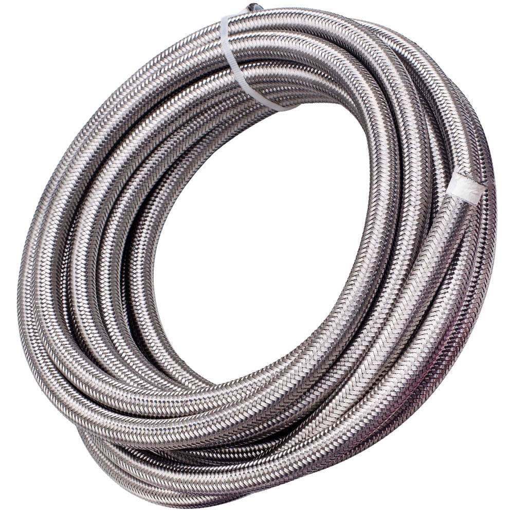 6M AN8 Braided Steel Fuel Oil Line Hose End Fitting Kit