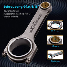 Load image into Gallery viewer, H-Beam Connecting Rods suitable for VW Golf MK4 Passat suitable for Audi TT 1.8T 19mm Pin Con Rod 800hp