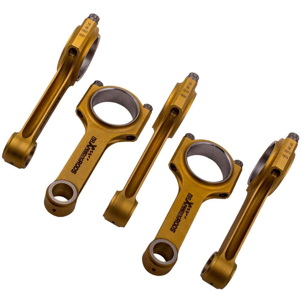 Forged connecting rods H-beam set of 5 for Volvo 2.3 T5 B5234T (850, C70, S60, S70, V70) | 139.5 mm, ARP 2000 bolts