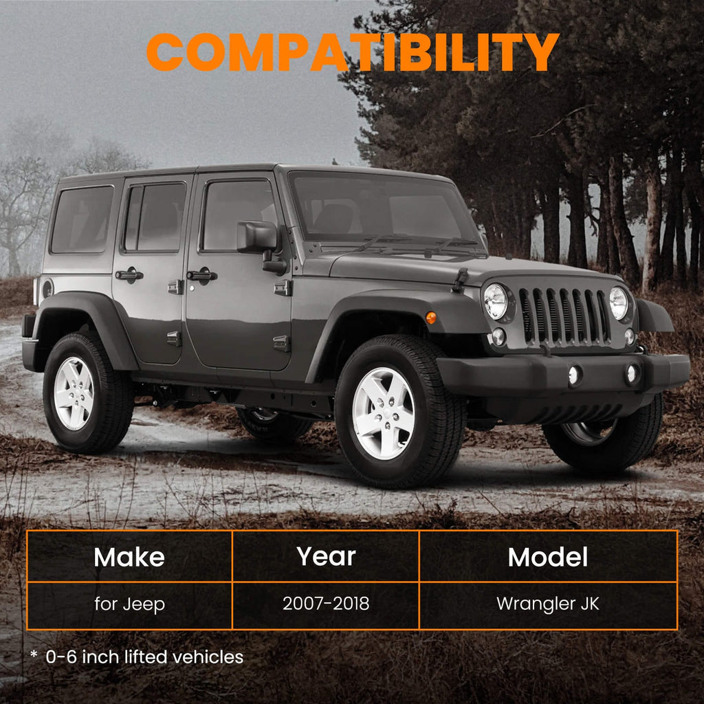 0-6 Inch Rear Adjustable Track Bar suitable for Jeep Wrangler JK 2007-18