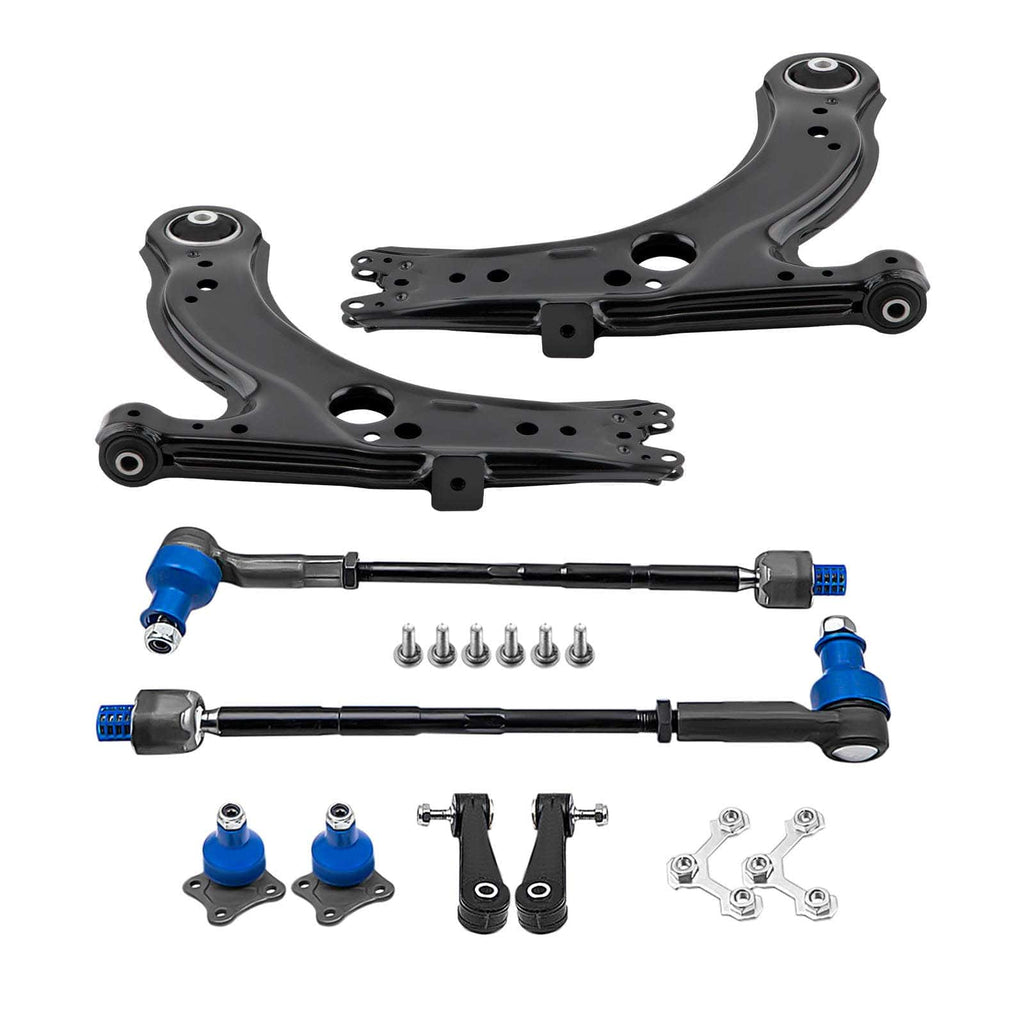 CONTROL ARM BALL JOINTS STABILISER LINKS suitable for Audi A3 (8L1) suitable for Seat Leon (1M1) FRONT L+R