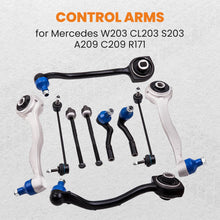 Load image into Gallery viewer, 10-PIECE CONTROL ARM COMPLETE SET Front compatible with MERCEDES C-CLASS W203 S203 CLK CLC