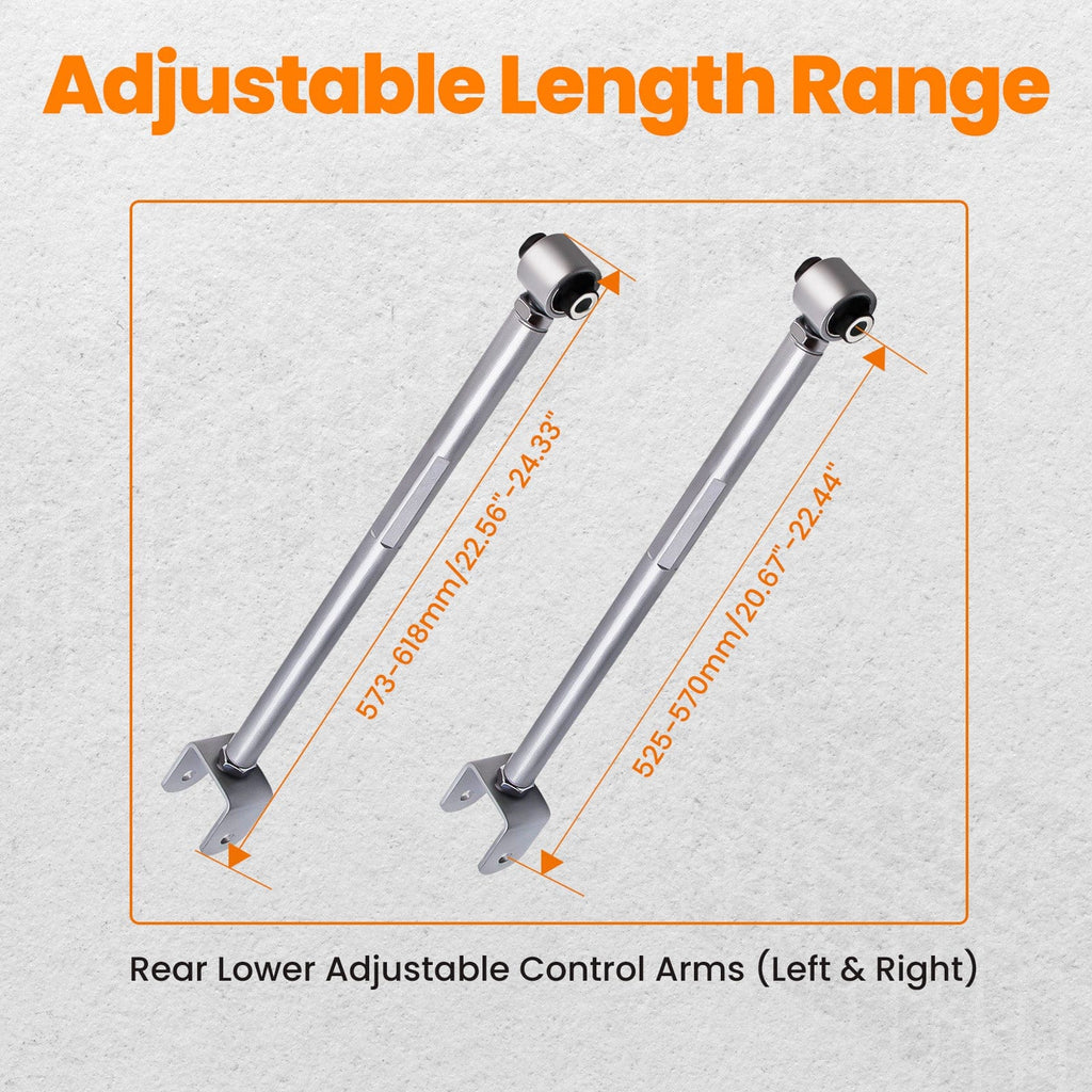 Rear adjustable control arms suitable for BMW 3 Series E36 E46 Z4 X3 E83 E85 E89 3oi 35i 35is