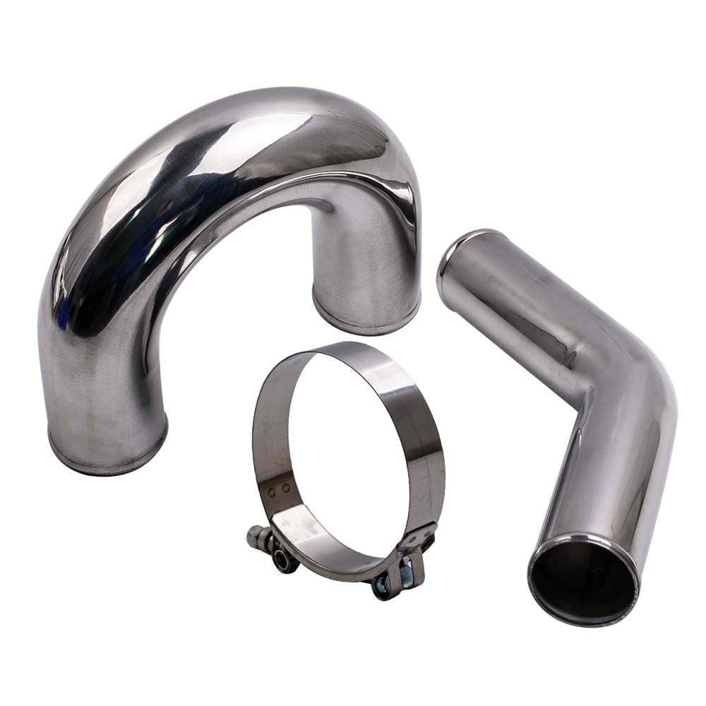 Universal Intercooler Piping Hose Tube 3" 76mm Turbo Pipe Hose Piping Kit