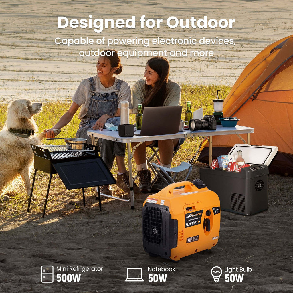 1200W Portable Inverter Generator 11.5kg Silent Petrol 230V 2XUSB