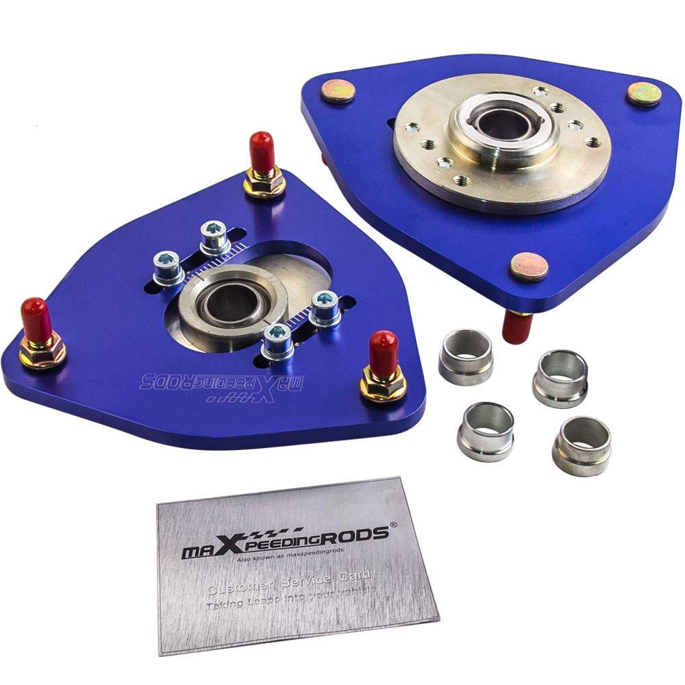 2 Pcs Camber Plates Suitable for Subaru Impreza GDA GDB 02-06 STi Coilover Top Mount