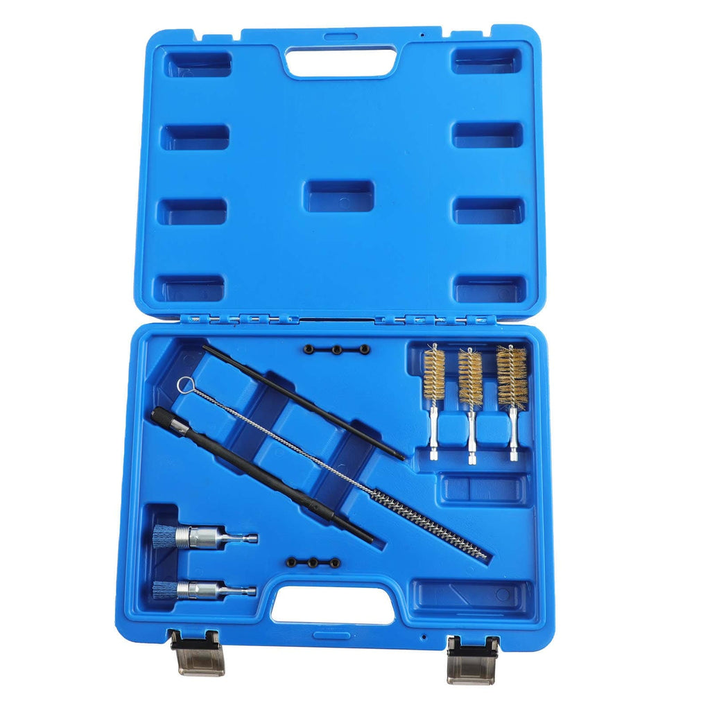 Injector Injectors Nozzles Seating Shaft Cleaner Tool 14 Pieces