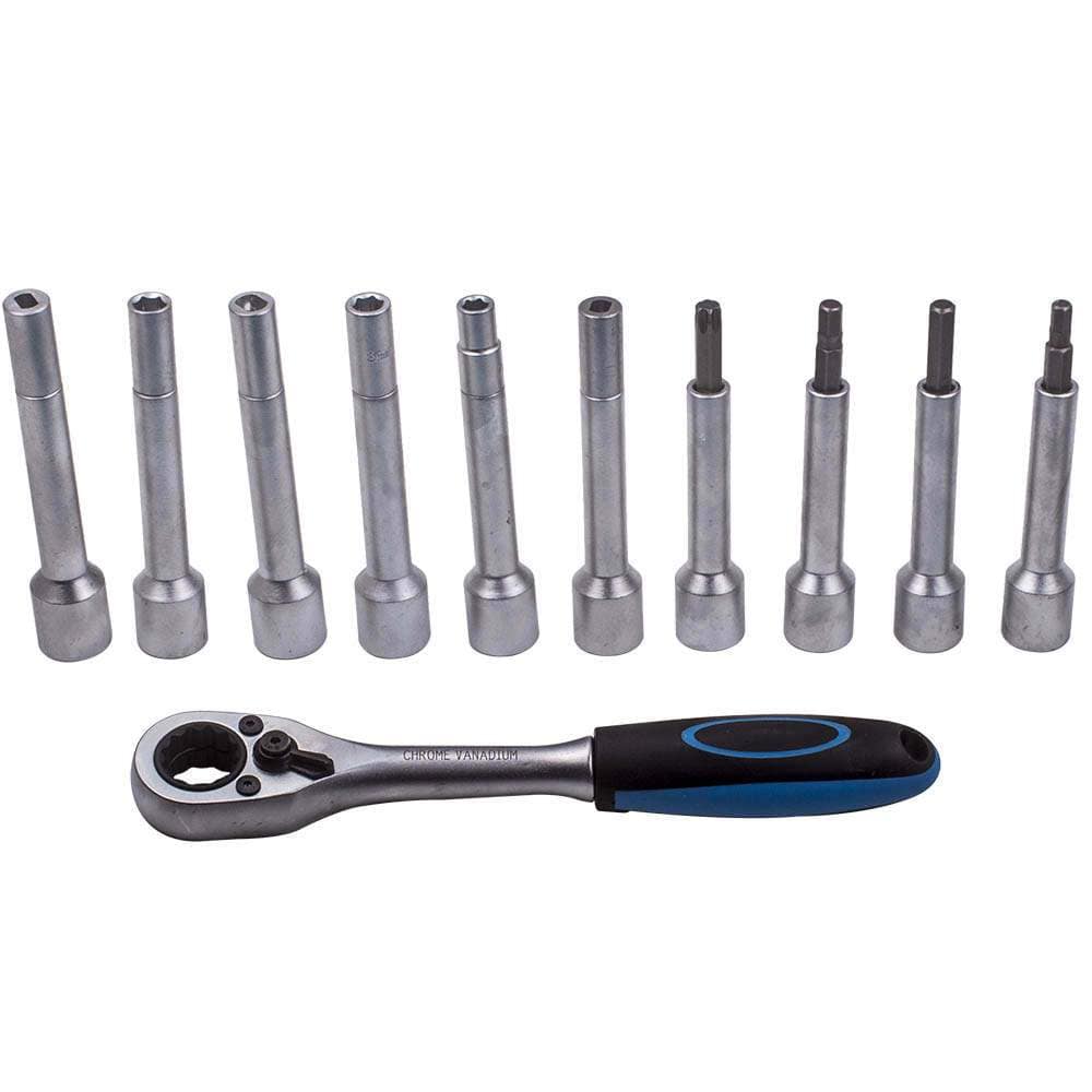 18-Piece Air Suspension Repair Tool Kit with Ratchet and Sockets