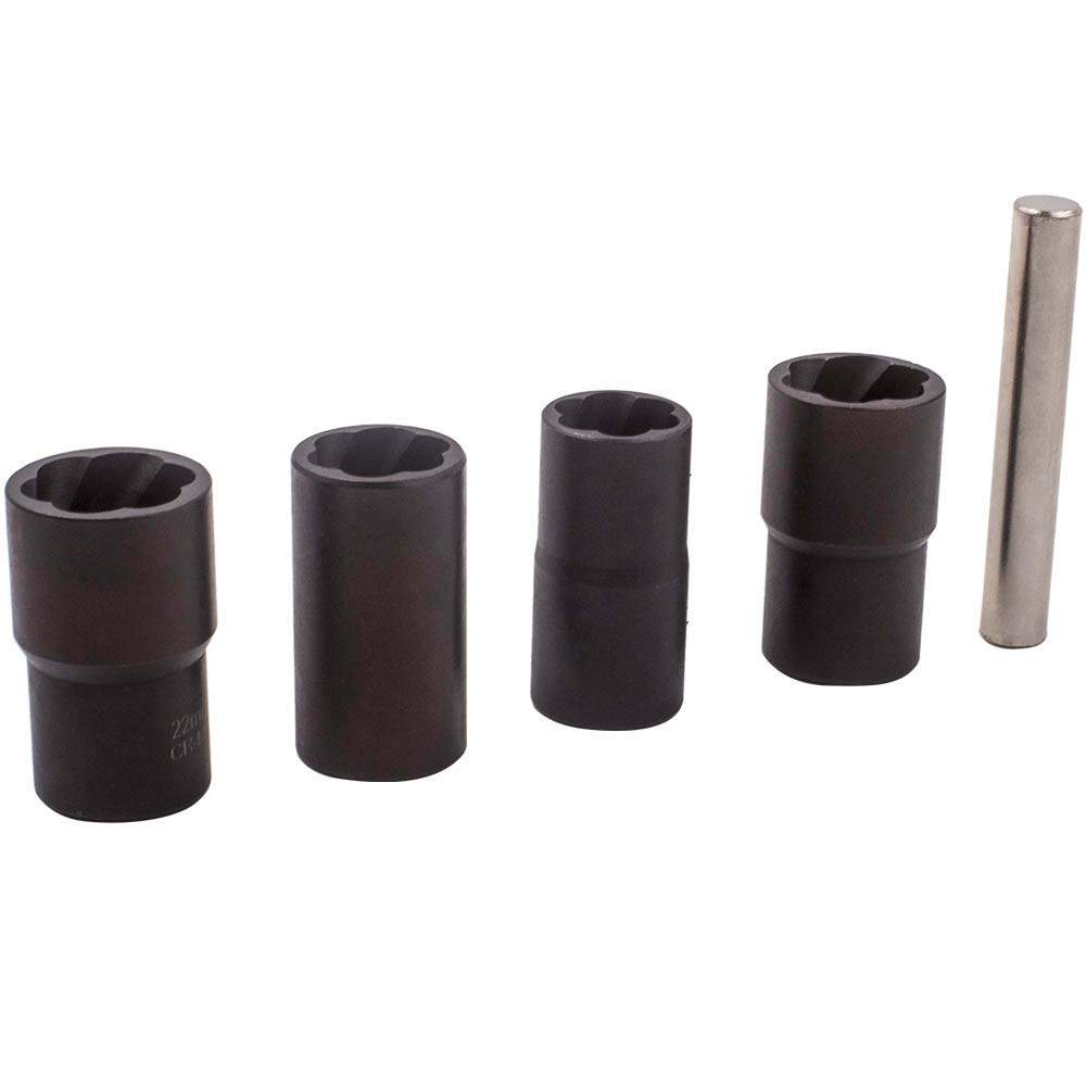 5XLocking Wheel Nut Removal Tool Worn Damaged Stud Bolts 1/2