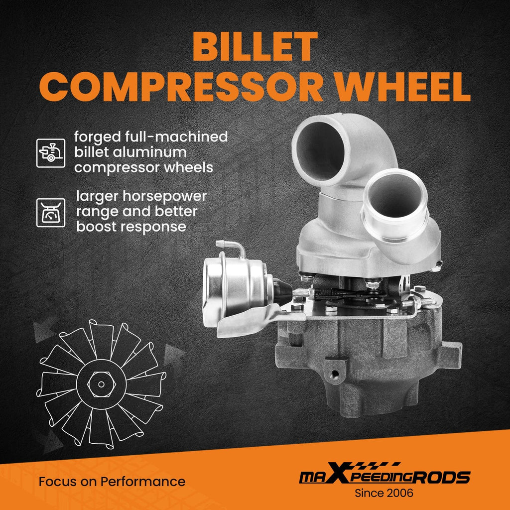 Billet Compressor Wheel Street Turbo suitable for Hyundai iLoad D4CB 125kw 170HP 2007-2016 53039880145