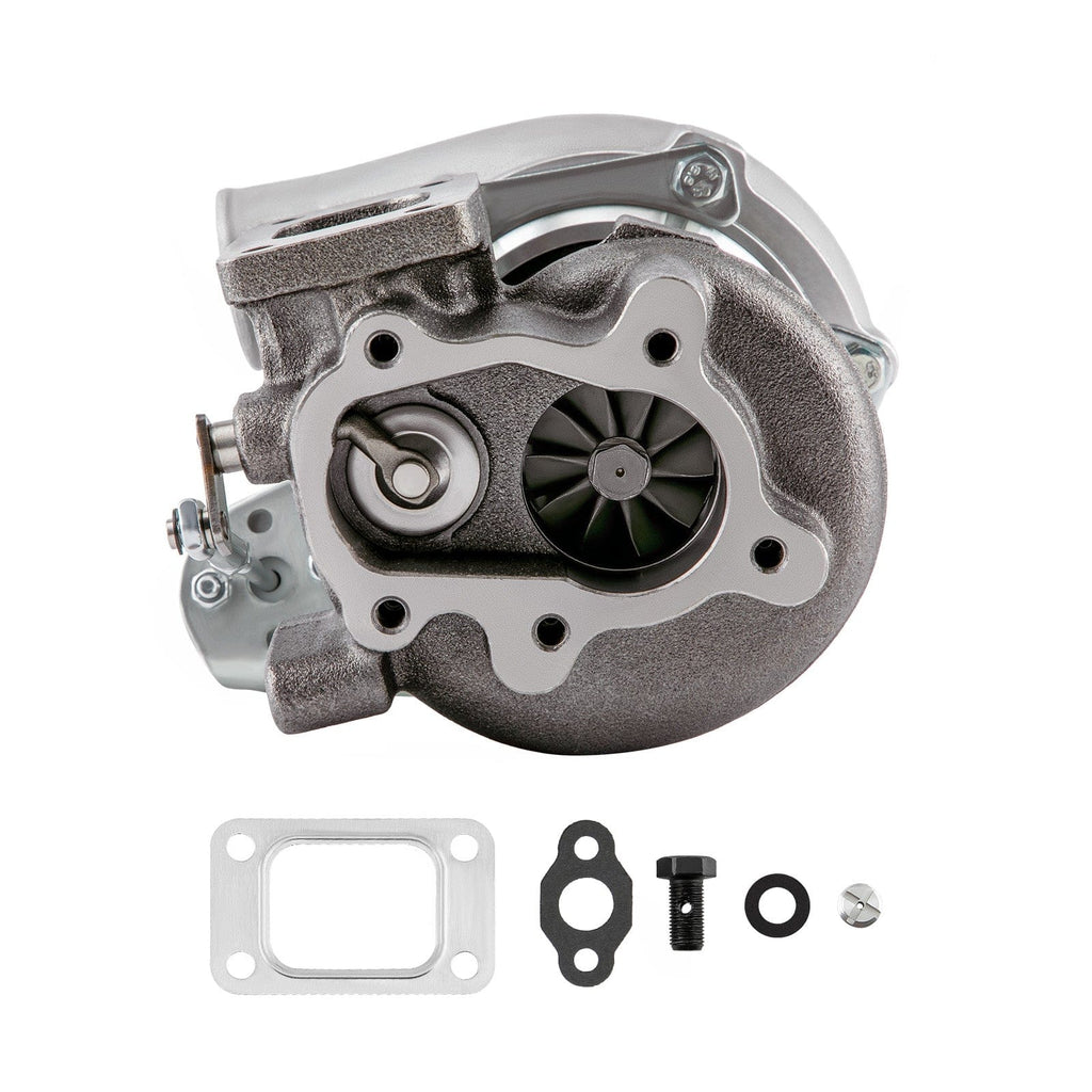 For GT2871 GT2860 SR20 CA18DET Upgrade Turbo 350HP 0.6 A/R 0.64 A/R 5-bolt Flange Universal Oil + Water Cooled